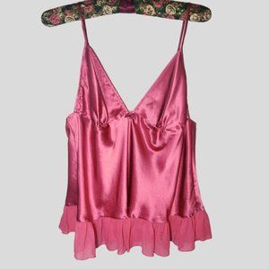 Vintage Y2K Victoria's Secret Pink Silk Cami 💖